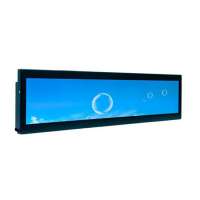 35.6" 36.6" 37" 36.8" 37.2" 38" inch stretch bar LCD monitor high brightness commercial ads signage video loop display for bus