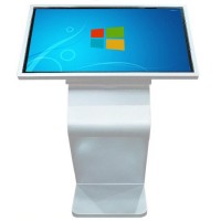 49" inch ground stand LED LCD capacitive touchscreen computer selfie-service station interactive information kiosk