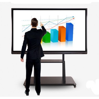 50" 55" inch smart interactive LCD whiteboard touchscreen display with Android + Windows OS for classroom meeting business