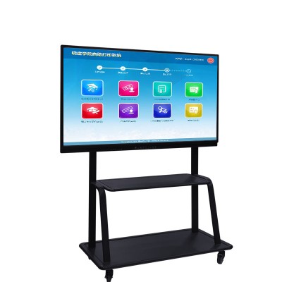 UHD 100" inch LED LCD display kiosk touchscreen electronic interactive whiteboard with embedded Android Windows PC OEM/ODM