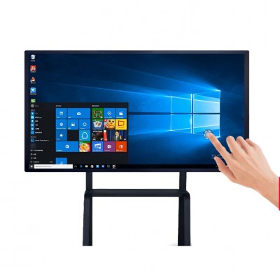 Android / windows OS 60" 65" inch all-in-one Monitor touchscreen interactive whiteboard E-board LCD LED smart for teaching meet